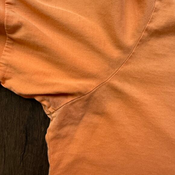 Lacoste Orange Polo Shirt Men’s Size 8 XL Logo Croc Cotton Classic - Picture 8 of 10